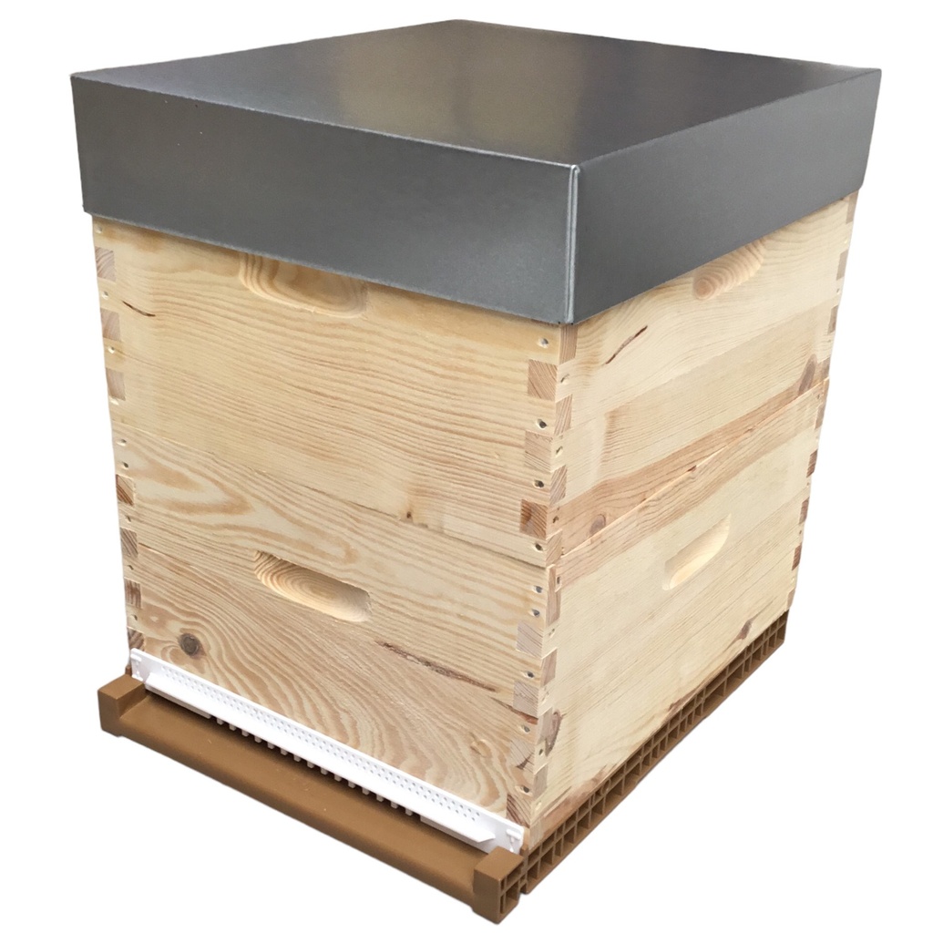 Ruche LANGSTROTH-Dadant complète avec fond Nicot