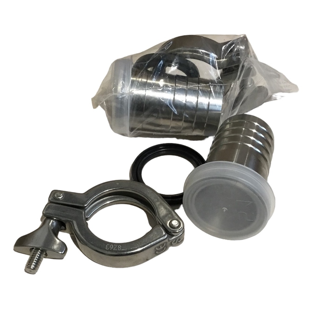 Embout tuyau cannelé Tri-Clamp 6/4''