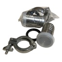 Embout tuyau cannelé Tri-Clamp 6/4''