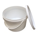 Seau BLANC en polypropylène - 10 kg