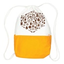 Sac à dos en coton avec motif imprimé