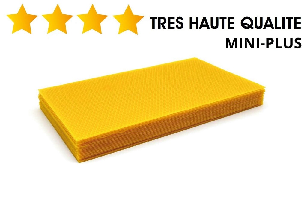 Cire**** gaufrée Mini-Plus - TRES HAUTE QUALITE - 12 feuilles