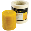 Moule à cire pour bougie - "CYLINDRE EN CORDE TRESSEE"