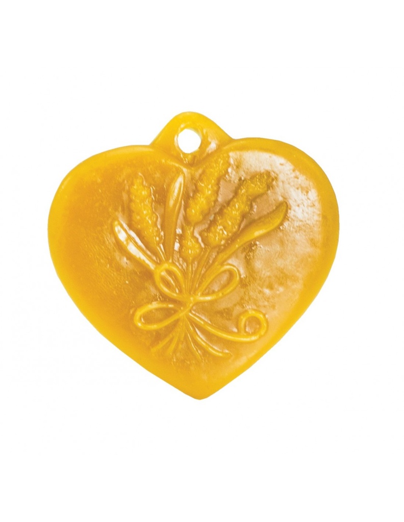 Moule à cire pour décoration - "COEUR LAVANDE"