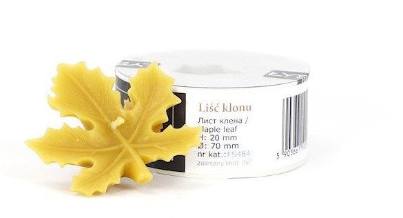 Moule à cire pour bougie - "FEUILLE D'ERABLE"