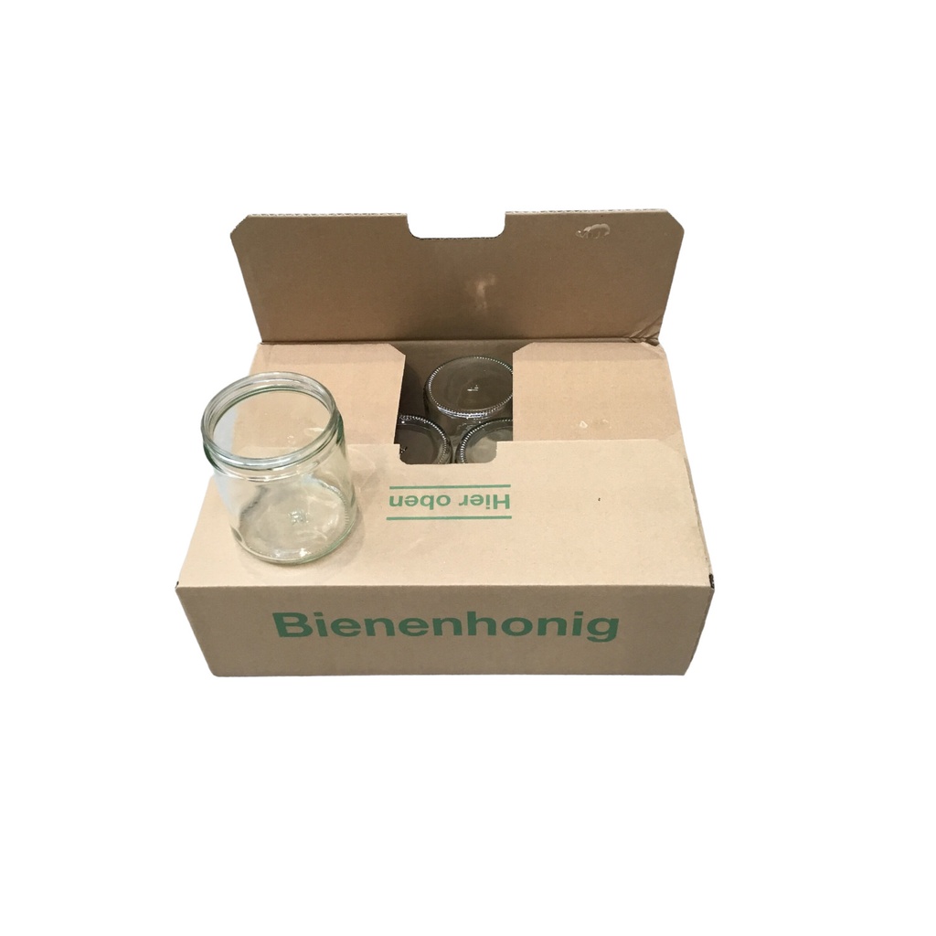 Pots WECK 500gr TO 80 - 12 pots en boite de carton