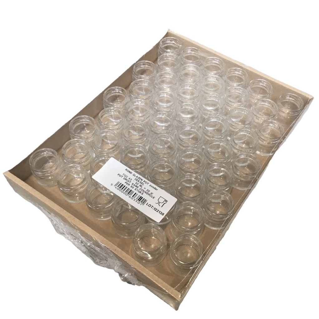 Pots DROIT 30 g TO 43 - 50 pots - Sans couvercle