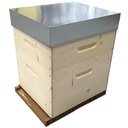 Ruche EN KIT avec fond Nicot  et nourrisseur couvre-cadres