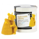 Moule à cire pour bougie - "OURSON AVEC RUCHE PAILLE"