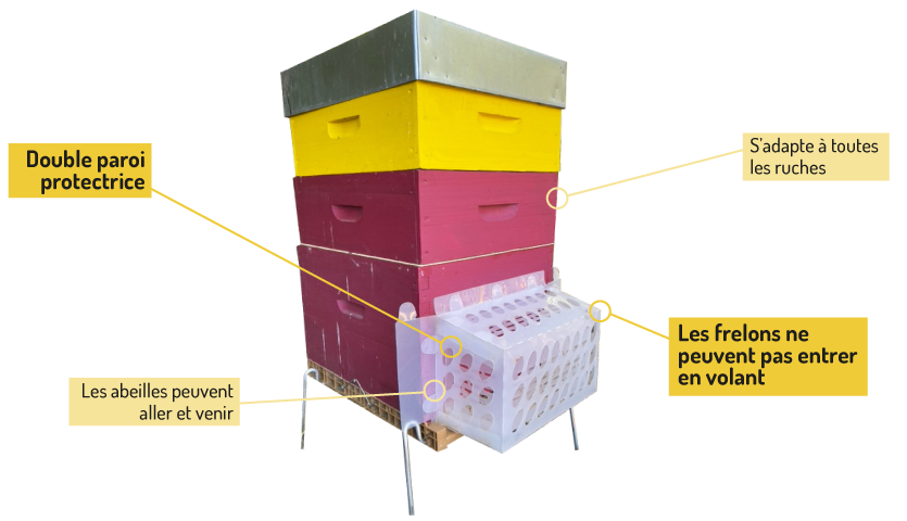 Muselière STOP-IT MAX contre les frelons asiatiques