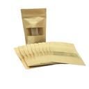 10 sachets en papier kraft avec fenêtre plastique - Petit modèle