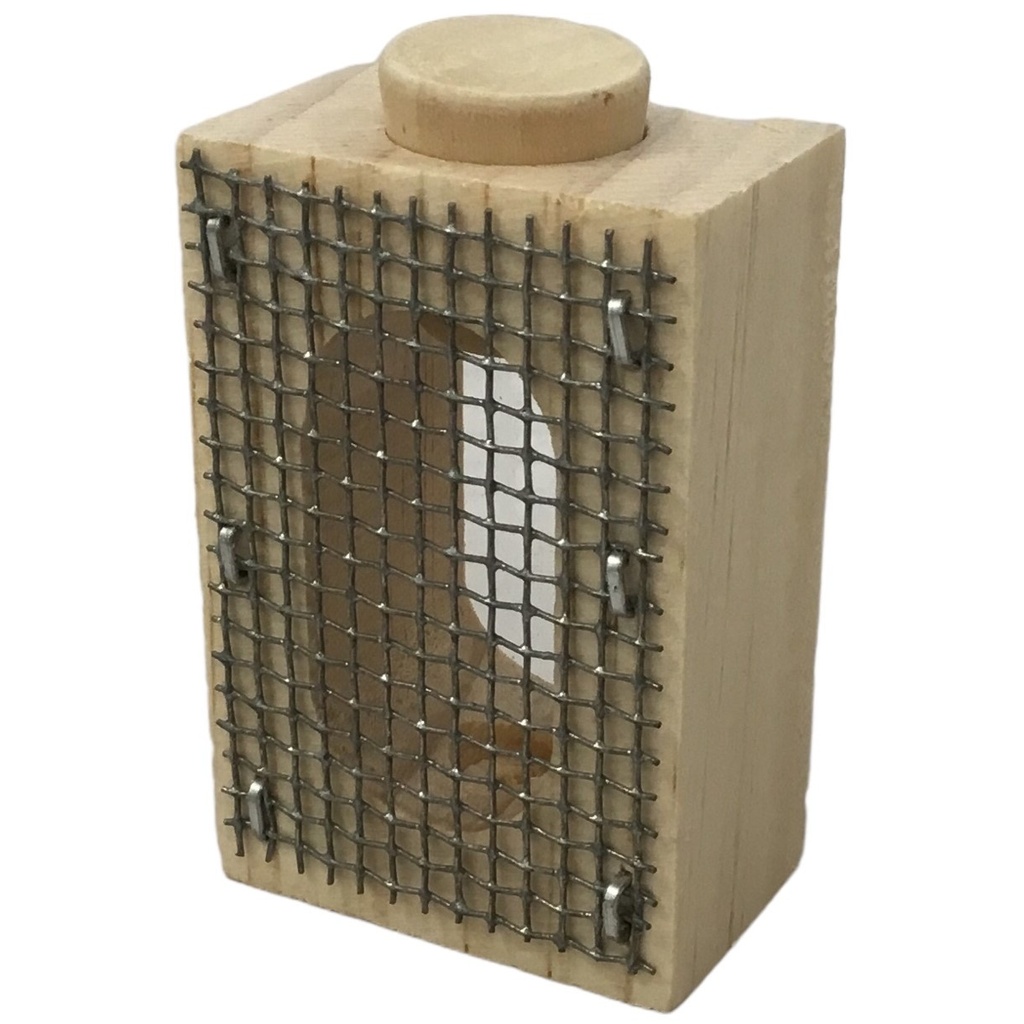 Cage Zander d'incubation avec bouchon en bois 