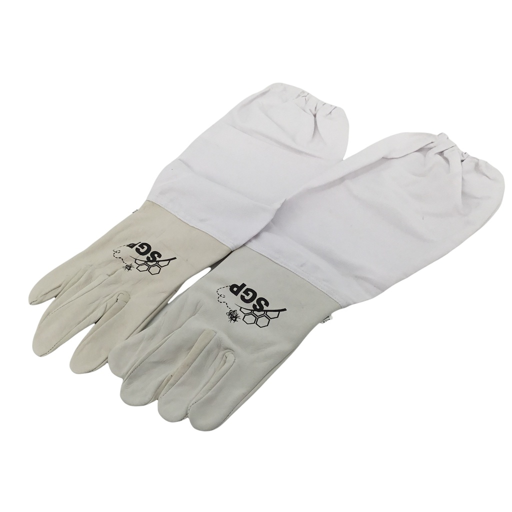 Gants en cuir blanc Budget