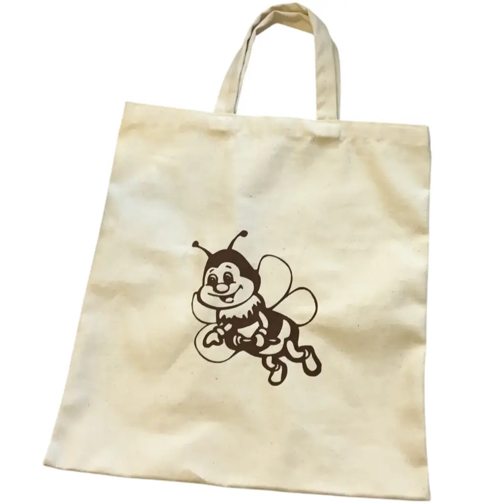 Sac en coton pour les courses - Motif abeille