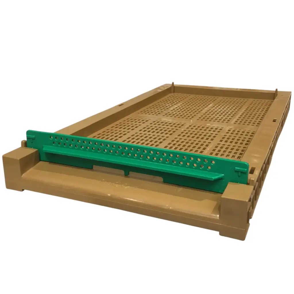 Porte anti-frelon pour fond de ruchette 6 cadres Nicot VERTE (5.5) 