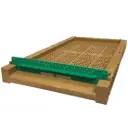 Porte anti-frelon pour fond de ruchette 6 cadres Nicot VERTE (5.5) 