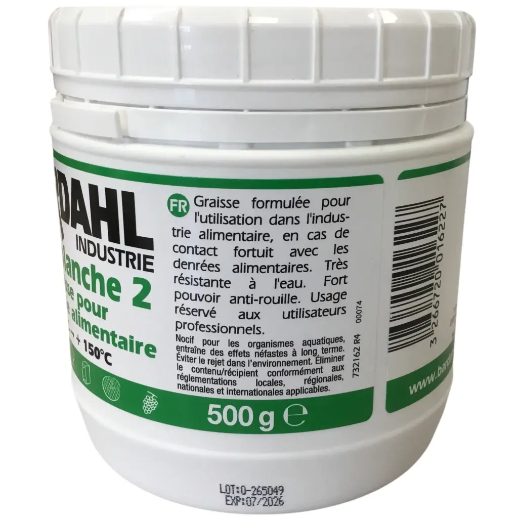 Graisse hautes performances pour l'industrie alimentaire - 50g ou 500g