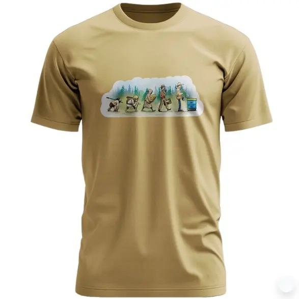 T-Shirt "L'évolution de l'Apiculteur" - Beige