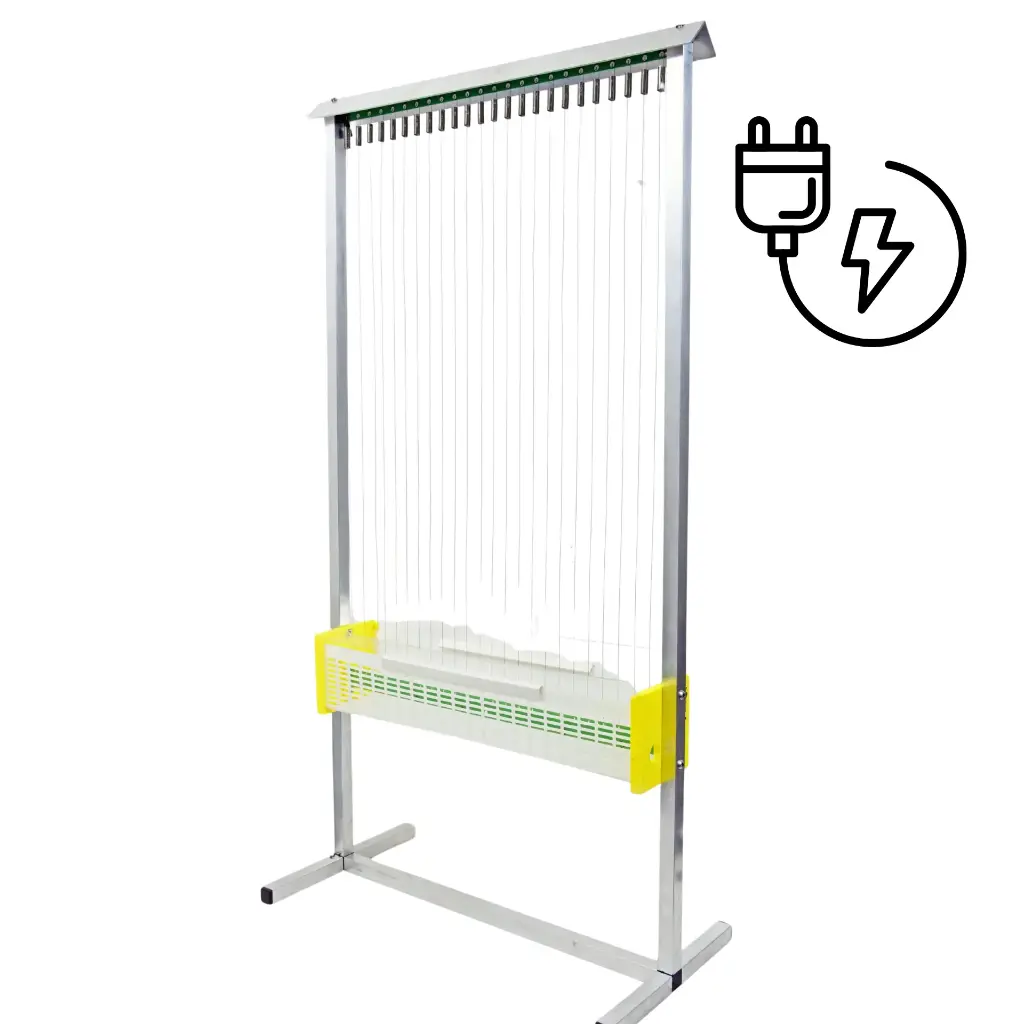 2 harpes anti-frelons en inox avec système BEEPROTECTOR ® - 220 V - protection jusqu'à 8 ruches 