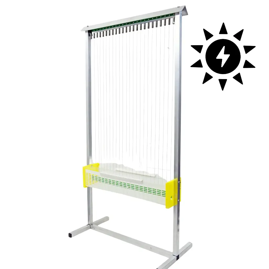 2 harpes anti-frelons en inox avec système BEEPROTECTOR ® - SOLAIRE - protection jusqu'à 8 ruches  