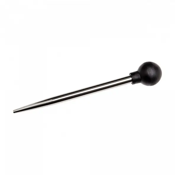 Pipette en inox avec poire en caoutchouc