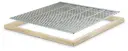 Grille à reine en acier galvanisé avec encadrement en bois pour ruche Warré 