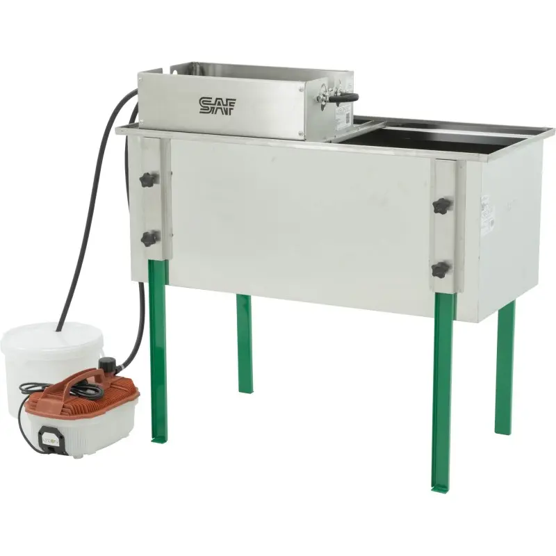 Machine à désoperculer SAF à disques rotatifs avec table à désoperculer 