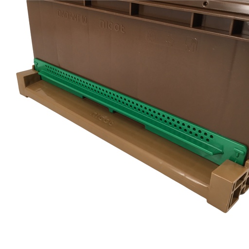 [PORTEPED10/5.5] Porte anti-frelon pour fond de ruche 10 cadres Nicot VERTE (5.5)