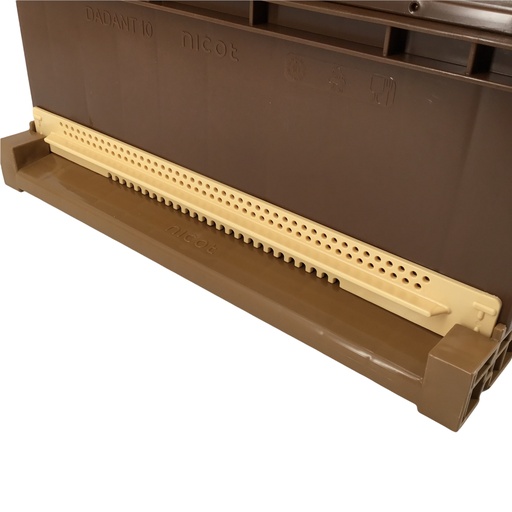 [PORTEPED10/4.2] Porte grille à reine et à mâles pour fond de ruche 10 cadres Nicot IVOIRE (4.2)