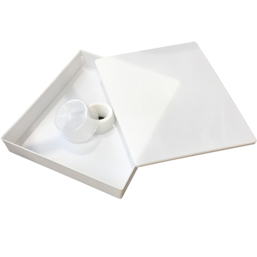 [7091] Nourrisseur plat en PVC 4L