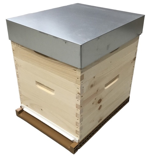 [BB-10C-ECO-TENON] Ruche ECO TENONS  Dadant 10 cadres avec fond nicot