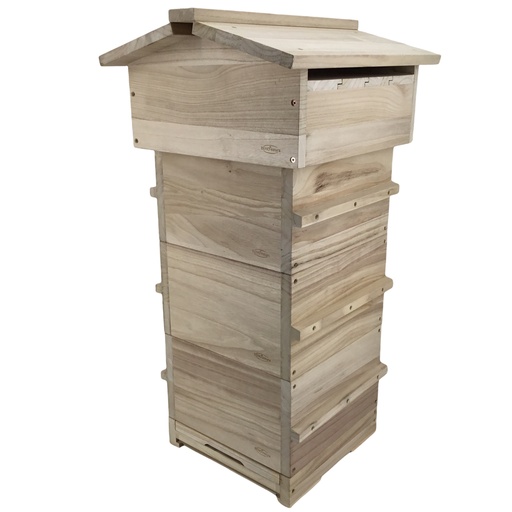[2481STP] Ruche Warré complète avec toit chalet - PREMIUM