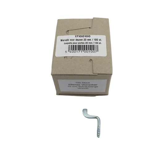 [17100100] Loquet 20 mm - Boite de 100 pcs