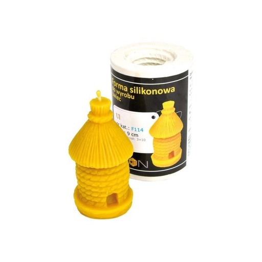 [F114] Moule à cire pour bougie - "RUCHE HUTTE"