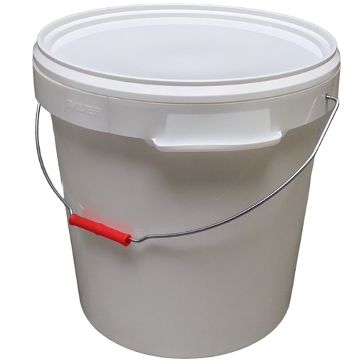 [ER 30-375+DM] Seau BLANC en polypropylène 40 kg