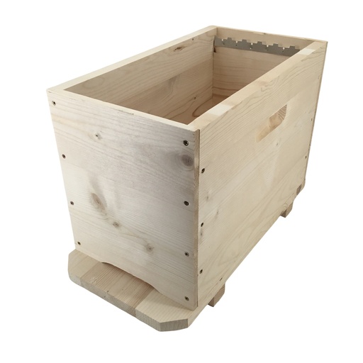 [STP SCR511F] Corps de ruchette Dadant 6 cadres avec fond fixe