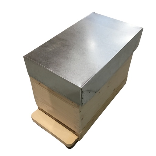 [BB-DB-6C-Tenons-PRE-QA] Ruchette à tenons QA Dadant 6 cadres PREMIUM