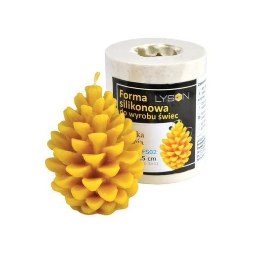 [FS02] Moule à cire pour bougie - "POMME DE PIN"