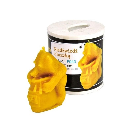 [F043] Moule à cire pour bougie -"OURSON ET MIEL"