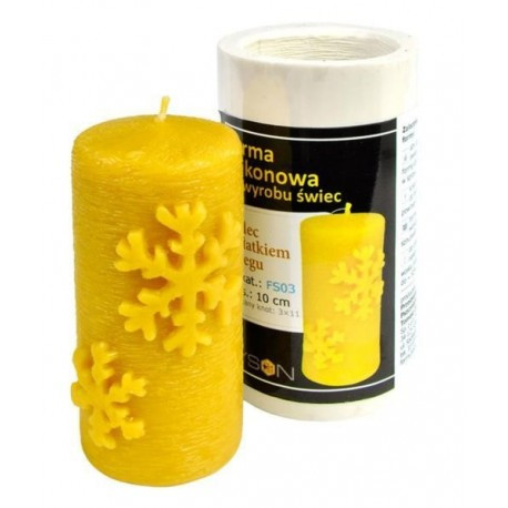 [FS03] Moule à cire pour bougie - "BOUGIE FLOCON"