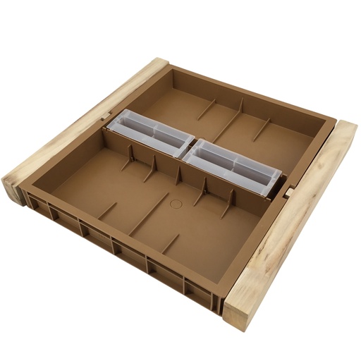 [2865] Nourrisseur couvre-cadres Nicot/Bois pour ruche Dadant 12C