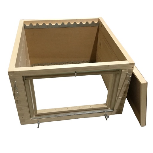 [10128] Corps de ruche ORIGINAL double paroi DADANT 12C avec cadre témoin