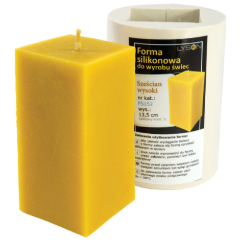 [FS152] Moule à cire pour bougie - "CUBE HAUT"
