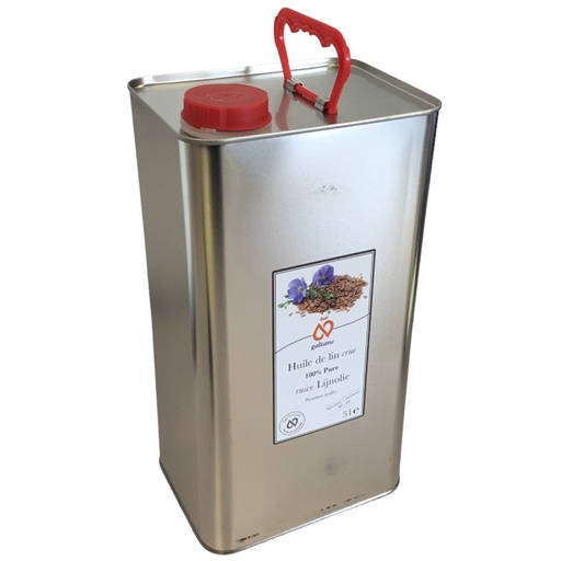 [10815682] Huile de lin crue - 5 litres