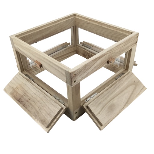 [24903] Corps de ruche pour Warré avec 4 faces vitrées Premium