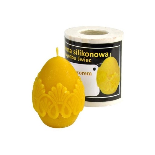 [FS69] Moule à cire pour bougie - "OEUF AVEC MOTIF"