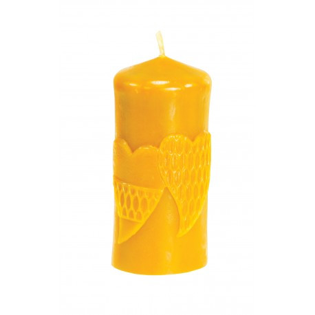 [FS448] Moule à cire pour bougie - "CYLINDRE AVEC 2 COEURS"