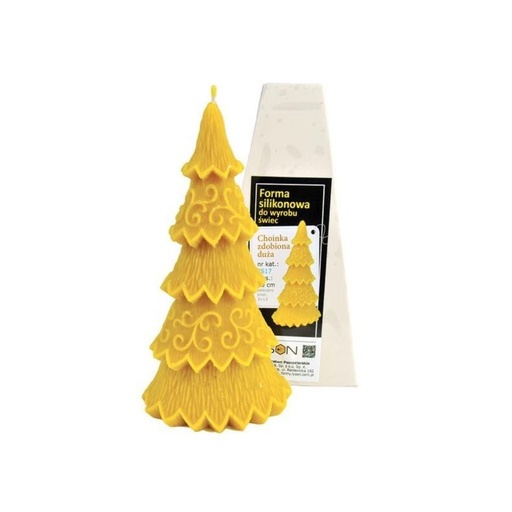 [FS17] Moule à cire pour bougie - "SAPIN DECORE 1"