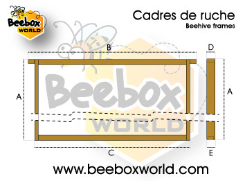 [DSv(Bev)] Cadre de corps Dadant PREMIUM filé VERTICAL avec œillets