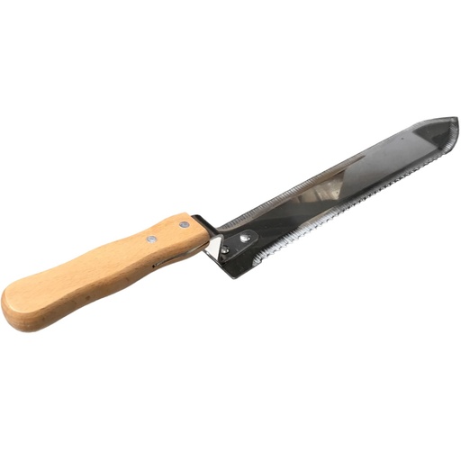 [50175] Couteau à désoperculer lame lisse/dentelée PRO